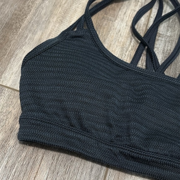 Athleta Blue Textured Sports Bra XXS - Picture 2 of 6